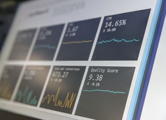 image of a screen with campaign performance data on it
